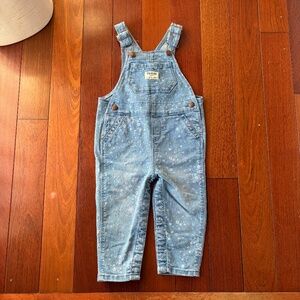 OshKosh Floral Denim Overalls